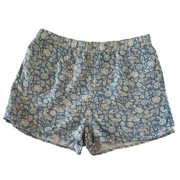 Universal Thread Floral Linen Rayon Blend Shorts Pockets Tropical Boho Size XL - Picture 7 of 9